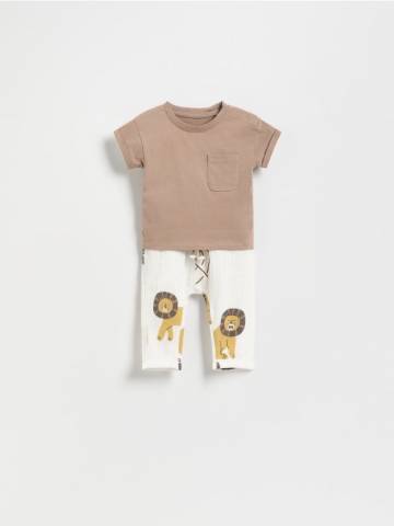 Reserved - Бавовняний комплект - коричневий - 8250X-88X