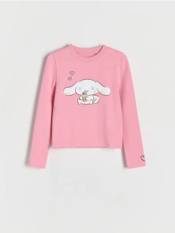 Reserved - GIRLS` T-SHIRT - пильно-рожевий - 180DB-39X Reserved - GIRLS` T-SHIRT - пильно-рожевий - 180DB-39X