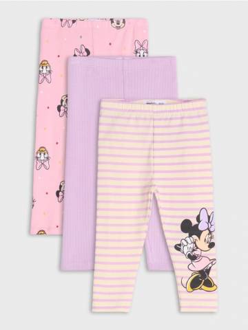 Легінси, 3 пари Minnie Mouse - кремовий Легінси, 3 пари Minnie Mouse - кремовий