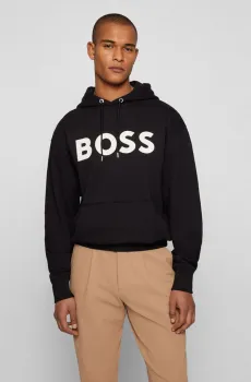 Мужское черное худи Черный XL BOSS 50477050;001