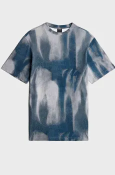 Женское синее платье Printed loose Синий XS G-Star RAW D29392,C334