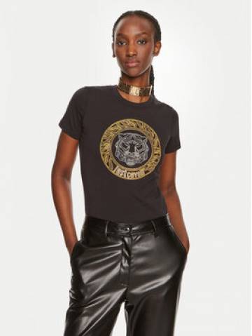 Just Cavalli Футболка 76PAHE08 Чорний Slim Fit Just Cavalli Футболка 76PAHE08 Чорний Slim Fit