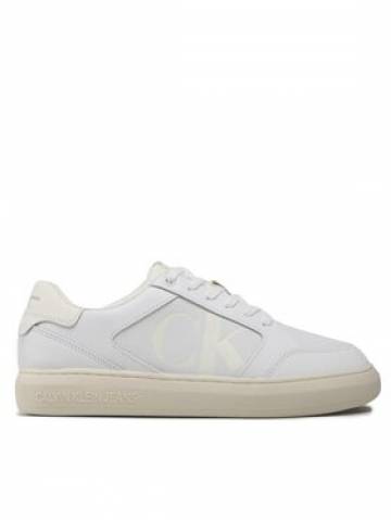 Calvin Klein Jeans Снікерcи Casual Cupsole Lth-Pu Mono YM0YM00573 Білий Calvin Klein Jeans Снікерcи Casual Cupsole Lth-Pu Mono YM0YM00573 Білий