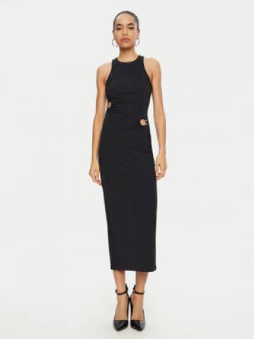 Patrizia Pepe Коктейльна сукня 8A1427/JZ26-K103 Чорний Regular Fit Patrizia Pepe Коктейльна сукня 8A1427/JZ26-K103 Чорний Regular Fit