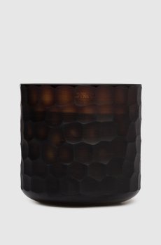 Свеча Circle Amber L с ароматом Safari в стеклянном подсвечнике