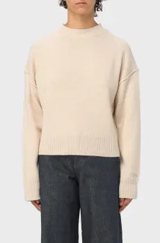 Женский бежевый шерстяной свитер Бежевый S Calvin Klein K20K206004