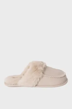 Женские бежевые тапочки Бежевый 37 womensecret 4992537