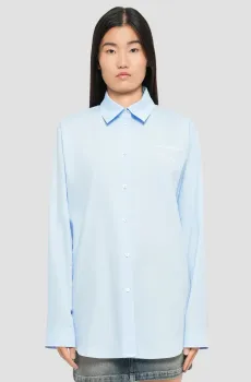 Женская голубая рубашка Голубой 40 Moschino A0205.8231;1293