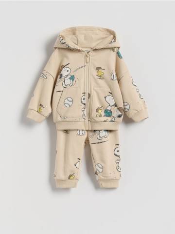 Reserved - Бавовняний комплект Snoopy - бежевий - 383FP-08X