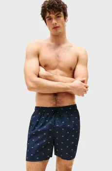 Мужские темно-синие плавательные шорты с узором MEDIUM DRAWSTRING PRINT Синий S Tommy Hilfiger UM0UM03491