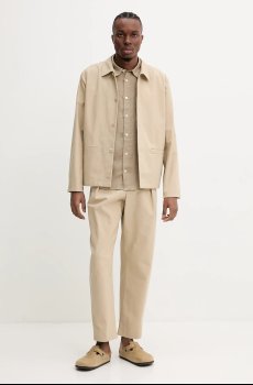 Льняная рубашка A.P.C. chemisette bellini logo