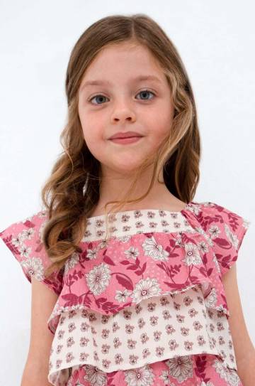Детская блузка Mayoral цвет розовый узор