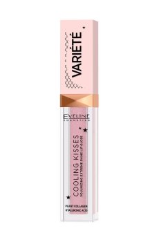 Блеск для губ Eveline Cosmetics Variete Cooling Kisses с охлаждающим эффектом, 02 Sugar Nude, 6.8 мл