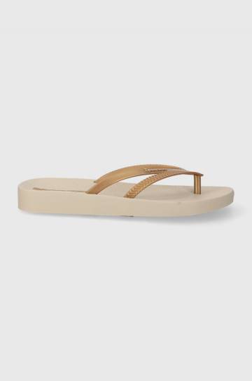Вьетнамки Ipanema BOSSA SOFT V женские цвет золотой на плоском ходу 82840-AQ441 Вьетнамки Ipanema BOSSA SOFT V женские цвет золотой на плоском ходу 82840-AQ441