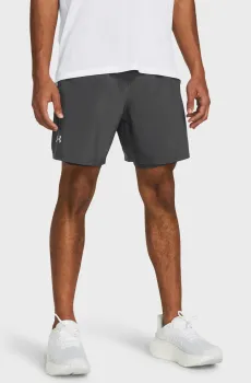 Мужские серые шорты UA LAUNCH 7 2-IN-1 SHORTS Серый XXL Under Armour 1382641-025