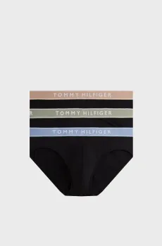 Мужские черные брифы (3 шт) 3P BRIEF WB Черный XL Tommy Hilfiger UM0UM03706