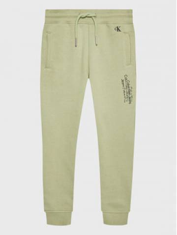 Calvin Klein Jeans Спортивні штани Repeat Inst. Logo IB0IB01568 Зелений Regular Fit Calvin Klein Jeans Спортивні штани Repeat Inst. Logo IB0IB01568 Зелений Regular Fit