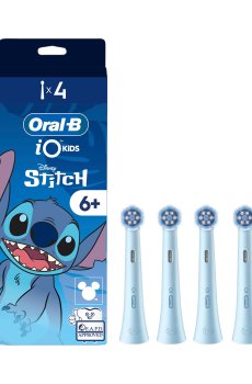 Сменные насадки для электрической зубной щетки Oral-B iO Kids Disney Стич, от 6 лет, 4 шт