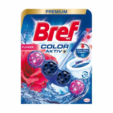 Твердый туалетный блок Bref Color Aktiv Цветочная свежесть, 50 г Твердый туалетный блок Bref Color Aktiv Цветочная свежесть, 50 г