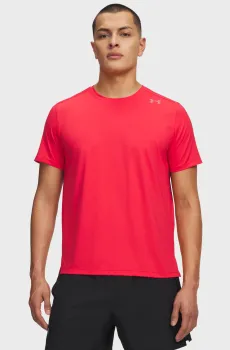 Мужская малиновая футболка UA Velociti Pro Shortsleeve-RED Малиновый L Under Armour 6009506-713