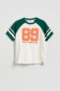 Reserved - Бавовняна футболка з принтом - різнобарвний - 163HU-MLC