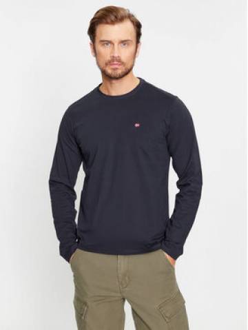 Napapijri Longsleeve Salis NP0A4HN7 Чорний Regular Fit Napapijri Longsleeve Salis NP0A4HN7 Чорний Regular Fit