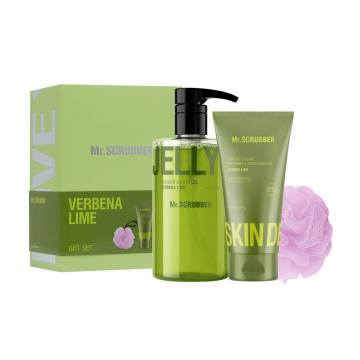Подарочный набор Mr.Scrubber Verbena Lime (гель для душа, 500 мл + увлажняющий крем-гель для тела, 150 мл + мочалка, 1 шт) Подарочный набор Mr.Scrubber Verbena Lime (гель для душа, 500 мл + увлажняющий крем-гель для тела, 150 мл + мочалка, 1 шт)
