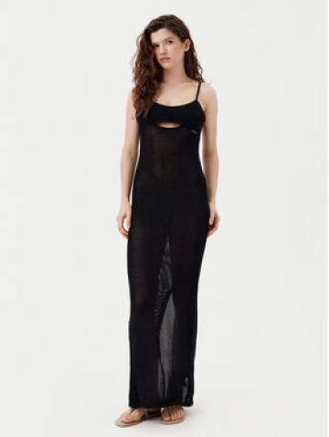 KARL LAGERFELD Пляжна сукня A1W46032 Чорний Slim Fit KARL LAGERFELD Пляжна сукня A1W46032 Чорний Slim Fit