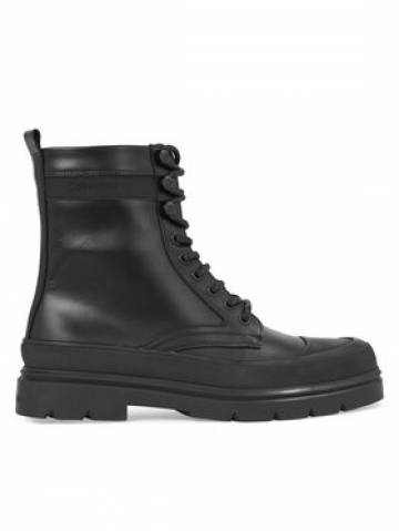 Calvin Klein Чоботи Lace Up Boot High HM0HM01213 Чорний Calvin Klein Чоботи Lace Up Boot High HM0HM01213 Чорний