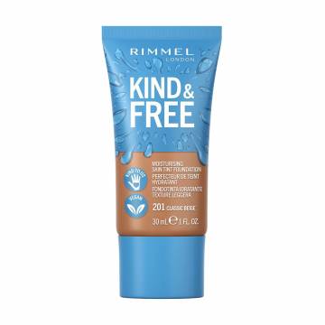Тональная основа-тинт для лица Rimmel Kind & Free Moisturising Skin Tint Foundation 201 Classic Beige, 30 мл Тональная основа-тинт для лица Rimmel Kind & Free Moisturising Skin Tint Foundation 201 Classic Beige, 30 мл