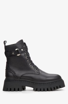 Черевики осінні шкіряні чорні Estro ER00114051