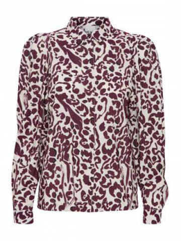 ICHI Сорочка 20119756 Бордовий Regular Fit ICHI Сорочка 20119756 Бордовий Regular Fit