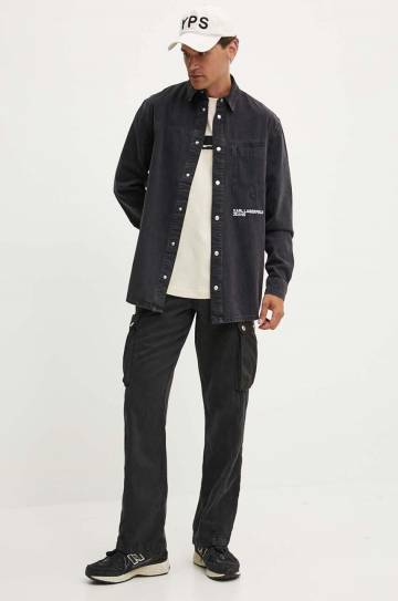 Брюки Karl Lagerfeld Jeans мужские цвет чёрный прямые 245D1002 Брюки Karl Lagerfeld Jeans мужские цвет чёрный прямые 245D1002
