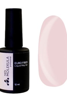 Моделирующий гель для ногтей Nails Molekula Professional Euro Fiber Liquid Poly Gel FG1213 Rose Quartz, 12 мл