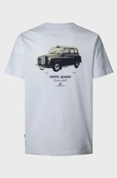 Мужская белая футболка TACKY Белый M Pepe Jeans PM5010089