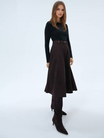 Mohito - Мідіспідниця - темно-коричневий - 36