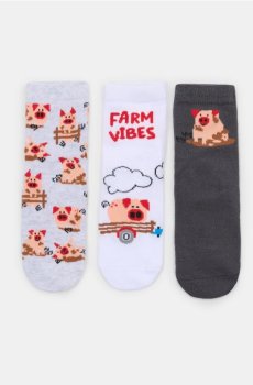 Шкарпетки, 3 пари - сірий