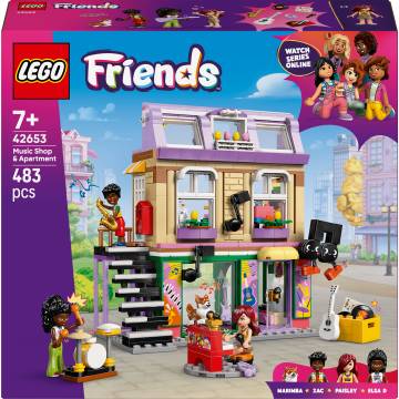 Конструктор LEGO Friends Музична крамниця і квартира (42653) Конструктор LEGO Friends Музична крамниця і квартира (42653)