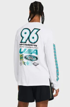Мужской белый лонгслив UA RUN ANYWHERE Белый XL Under Armour 1384195-100