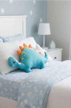 Подушка динозавр - синій