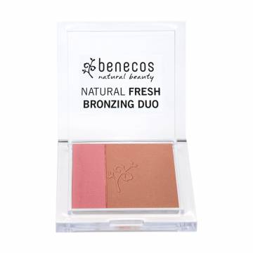 Румяна-бронзер для лица Benecos Natural Fresh Bronzing Duo, Ibiza Nights, 8 г Румяна-бронзер для лица Benecos Natural Fresh Bronzing Duo, Ibiza Nights, 8 г