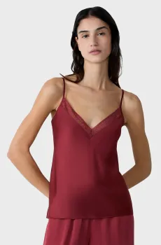 Женский терракотовый топ FEELING Бордовый M Etam 6550904