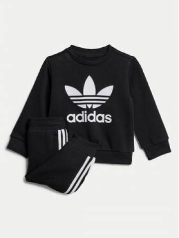 adidas Спортивний костюм IX5150 Чорний Regular Fit adidas Спортивний костюм IX5150 Чорний Regular Fit