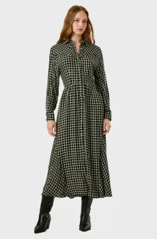 Женское черное платье в клетку NAIARA Черный XS Pepe Jeans PL9537697