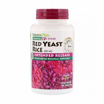 Красный дрожжевой рис NaturesPlus Herbal Actives Red Yeast Rice 600 мг, 60 таблеток