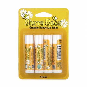 Набор бальзамов для губ Sierra Bees Мед, 4*4.25 г Набор бальзамов для губ Sierra Bees Мед, 4*4.25 г