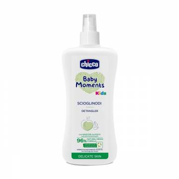 Детский спрей для легкого расчесывания волос Chicco Baby Moments Kids Detangler, 200 мл Детский спрей для легкого расчесывания волос Chicco Baby Moments Kids Detangler, 200 мл