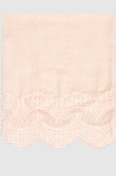 Розовый шарф из кашемира