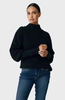 Женский черный гольф Черный S Mexx TU09158036W