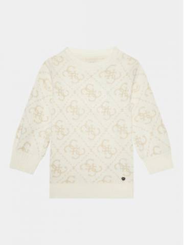Guess Трикотажна сукня K3BK28 Z39N0 Écru Relaxed Fit Guess Трикотажна сукня K3BK28 Z39N0 Écru Relaxed Fit